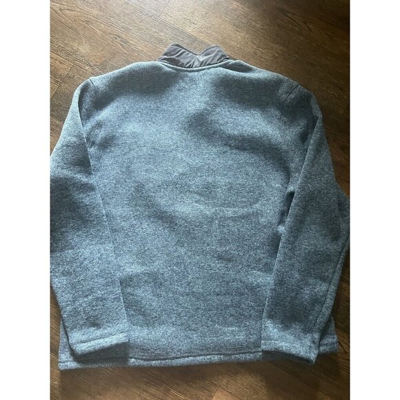 Eddie Bauer Sweater Mens XL Fleece Pullover 1/4 Zip Pockets Spring Warm-Up - Picture 2 of 6